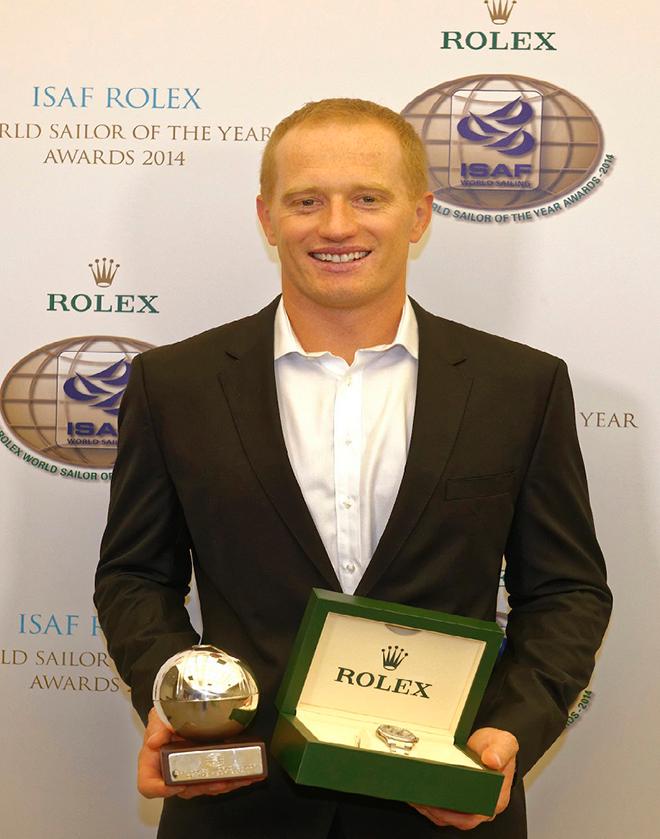 James Spithill, 2014 ISAF Rolex World Sailor of the Year. ©  Rolex/ Kurt Arrigo http://www.regattanews.com